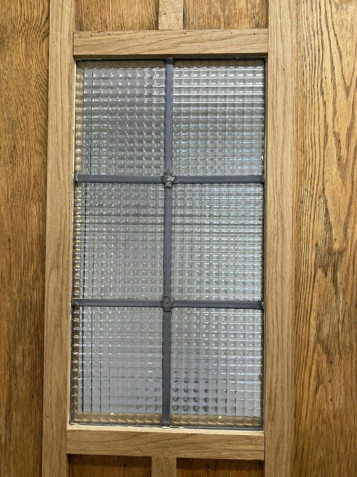 Tall Solid Oak Front Door Old Period Antique Reclaimed Hardwood Glazed Lead photo vinterior