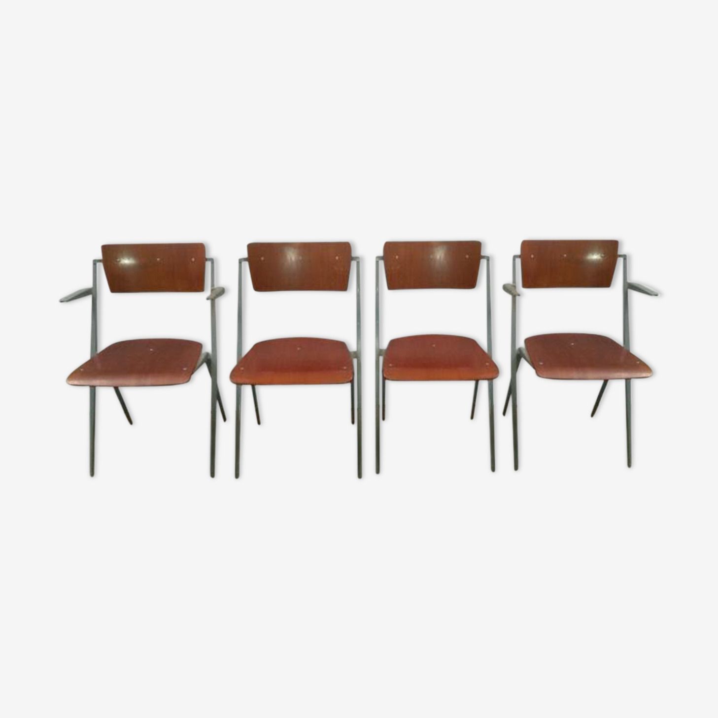 Chairs Pyramids By Wim Rietveld For Ahrend Cirkel, 1964, Set Of 4