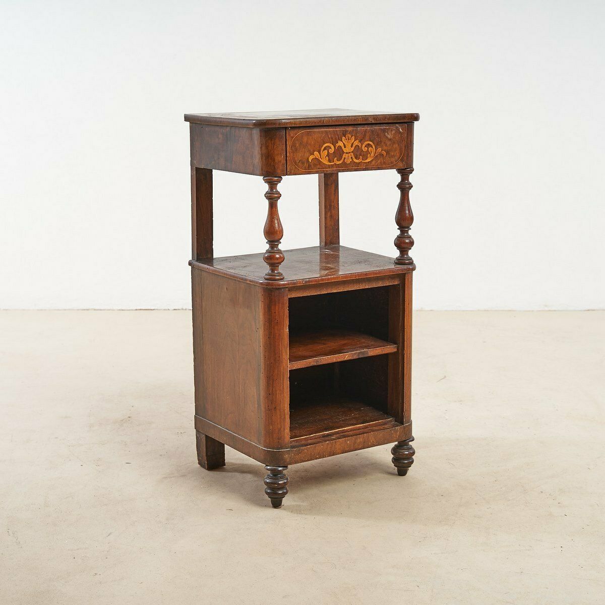 Walnut Bedside Table
