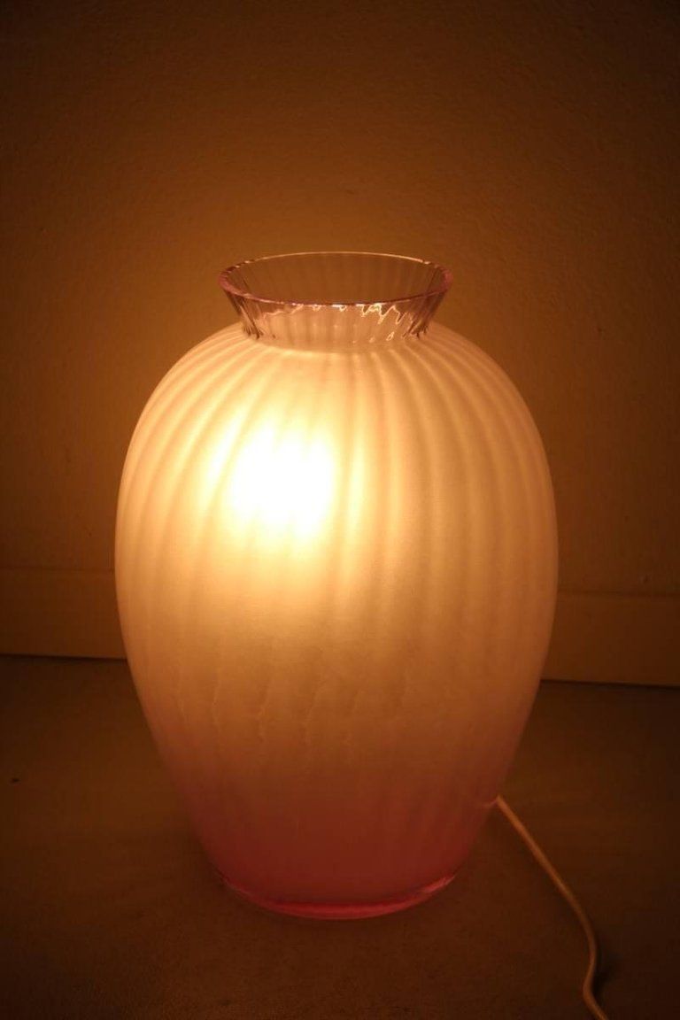 Table Lamp In The Shape Of Vase Carlo Moretti Murano Art Glass, 1970 photo 1095.0