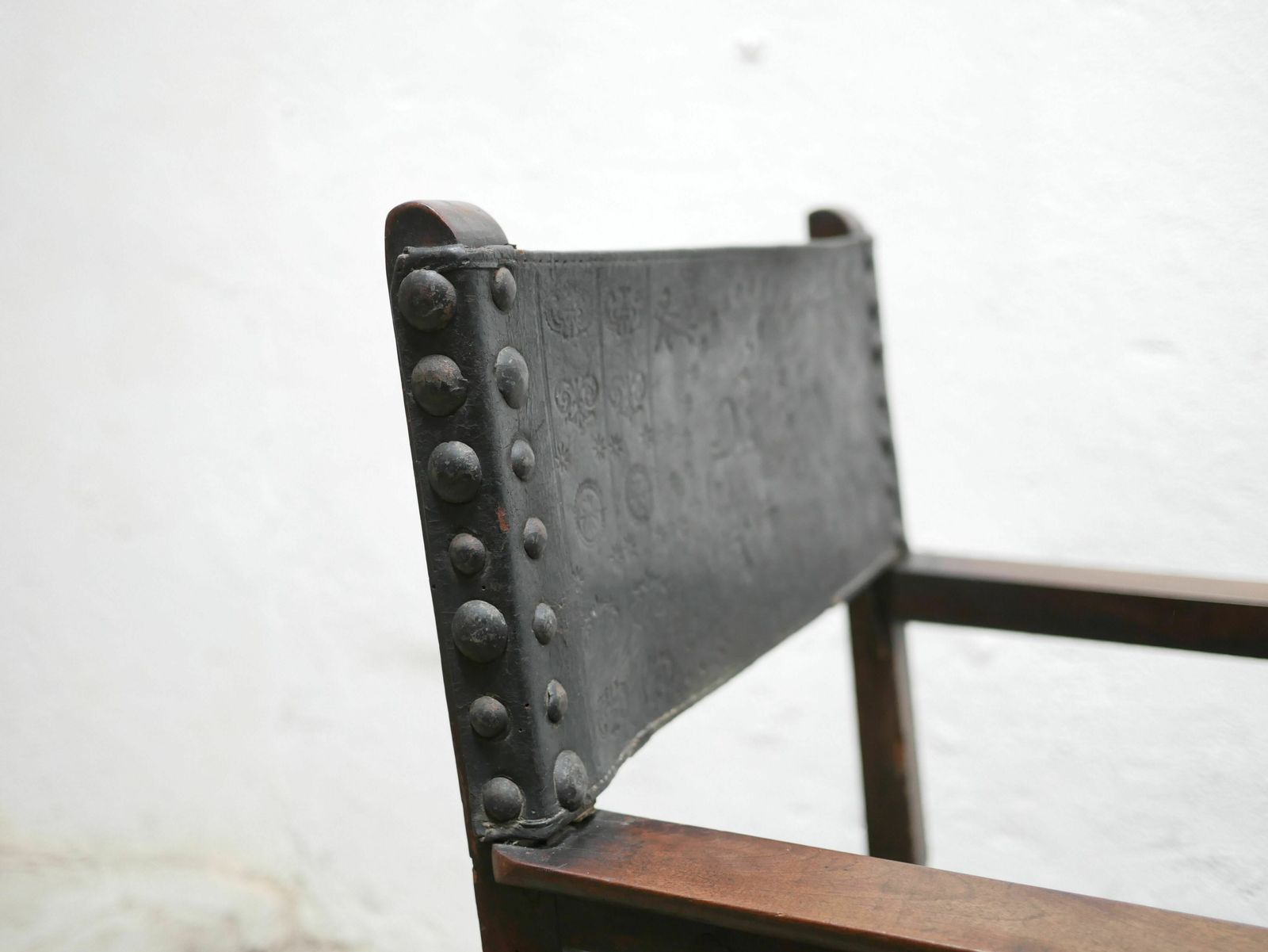425.0 Wooden Chest Armchair, XIX Th, 1800s photo