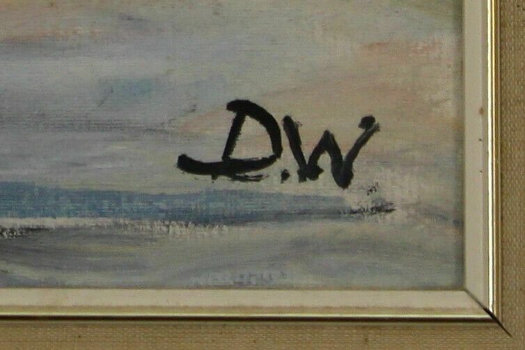 Oil On Board By Doreen Wallace. Titled "After The Snowstorm" photo for sale
