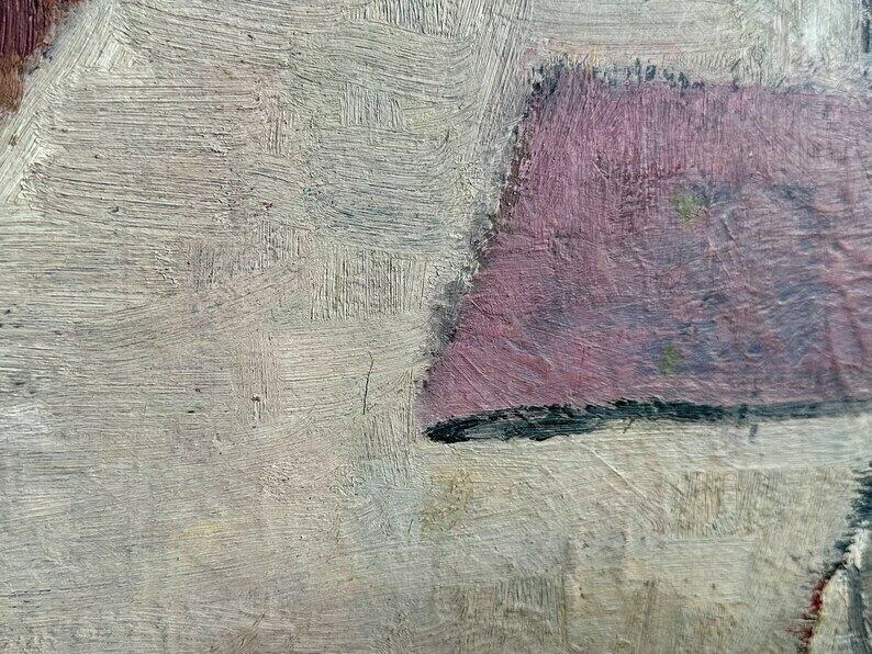 Modern British Oil On Board By Mary Piercy 1938 2012 photo 290.0