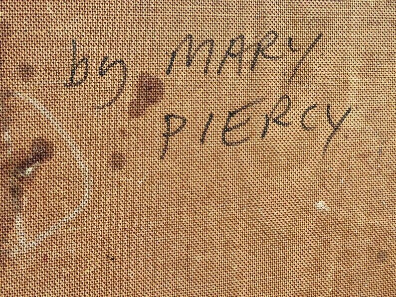 Modern British Oil On Board By Mary Piercy 1938 2012 photo vintage