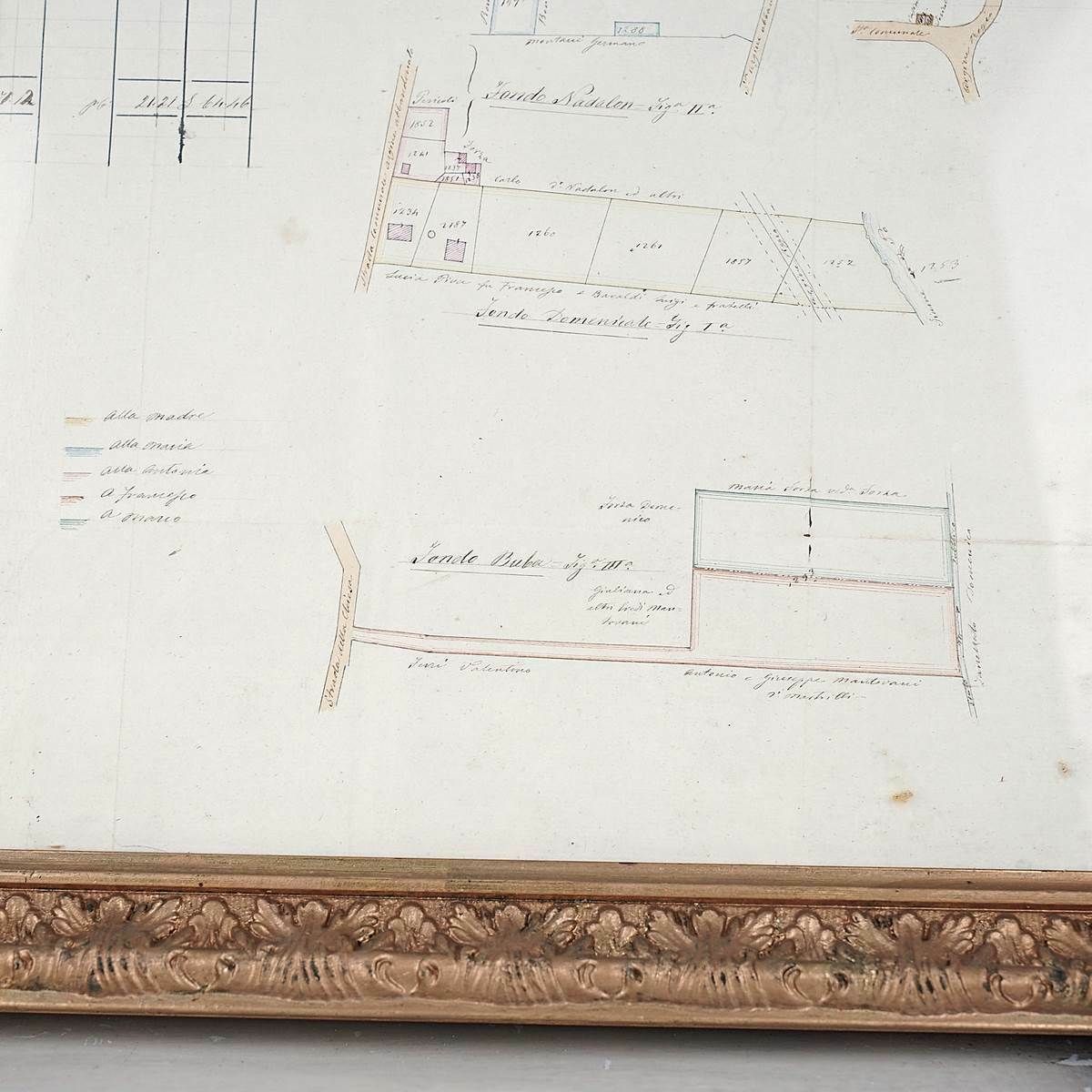 Vierkante Notariële Akte Uit 1861, Gemeente Disbearable, Op Papier photo for sale