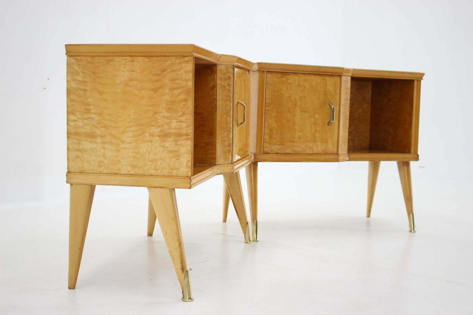 1960s Pair Of Italian Bedside Tables In High Gloss Finish photo buy