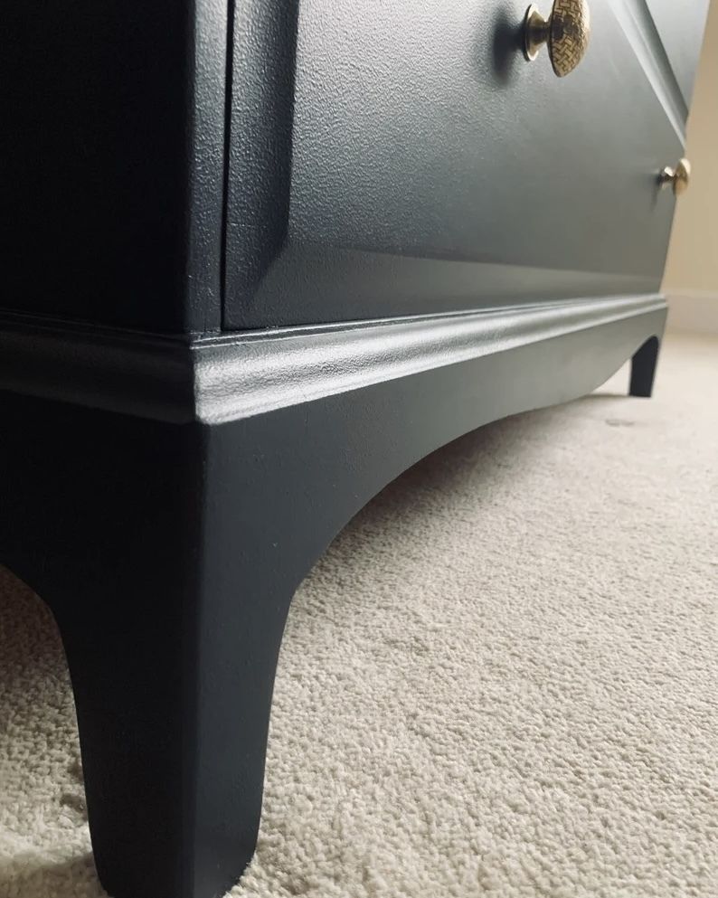 Stag Chest Of 6 Drawers In Navy Black photo 499.0