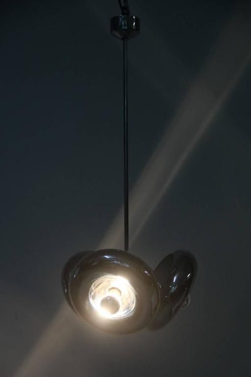 Ingo Maurer Chandelier , 1970s , Round, Steel , Donut Italian Design photo furniture