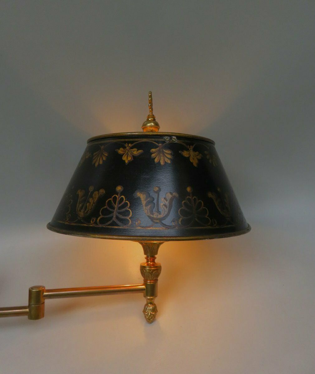 photo vinterior Extraordinary Wall Lights Bouillotte In Bronze Gilded, France, 1970s, Set Of 2