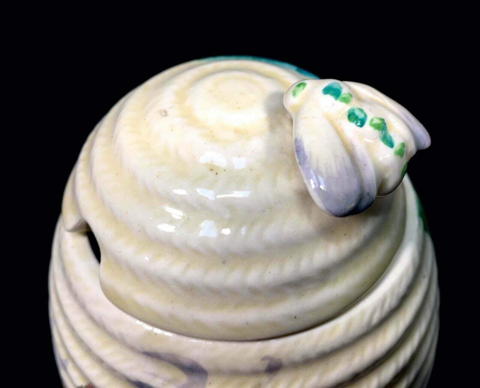 Clarice Cliff Viscaria Large Sized Beehive Honey Pot C.1934 / Art Deco Pottery photo vinterior