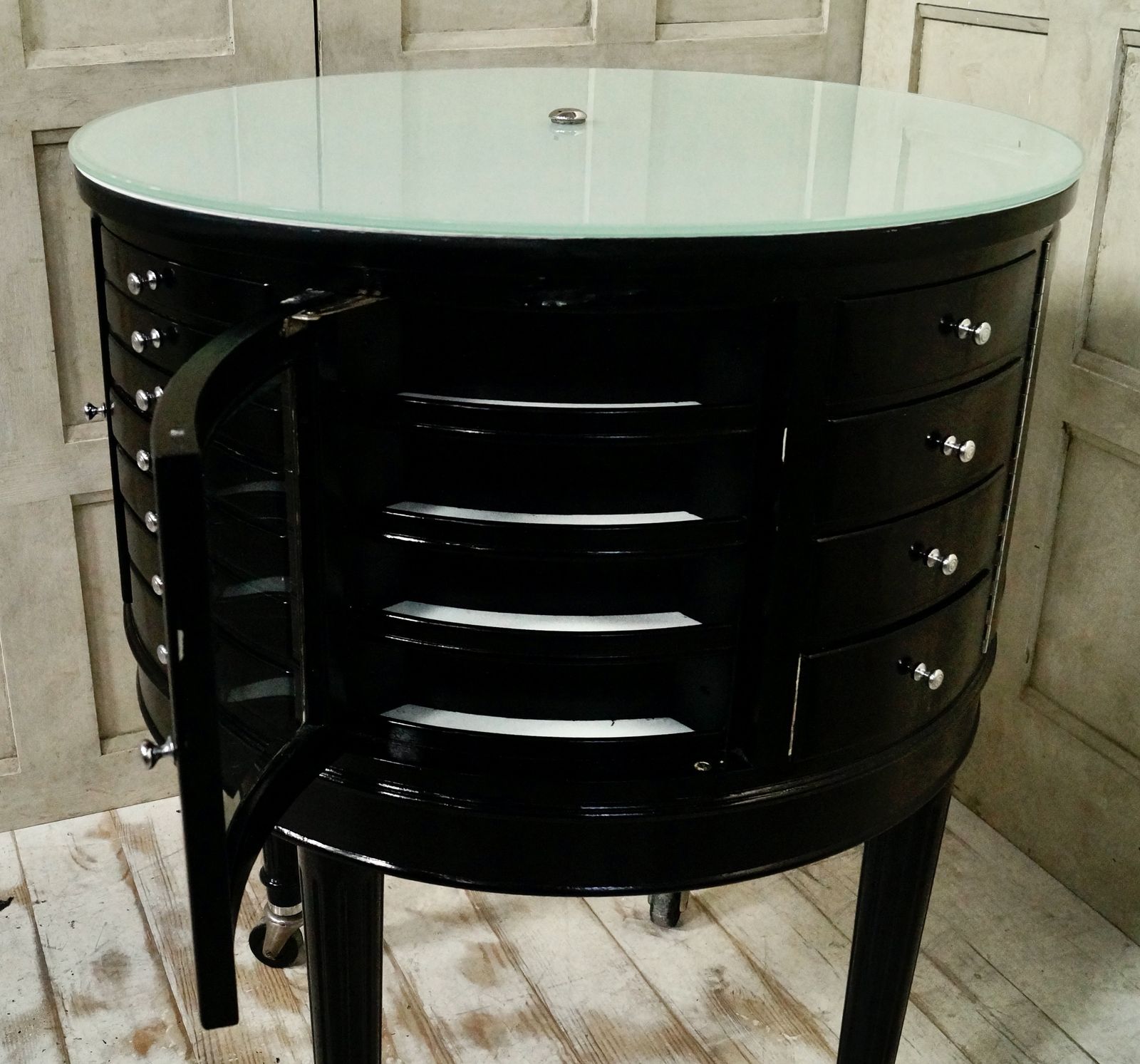 Antique English Oak Revolving Dental Cabinet photo buy