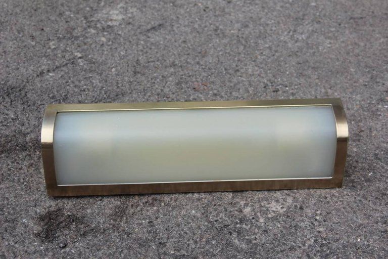 Sconce Brass And Plexiglass 1950s Italian Design photo furniture