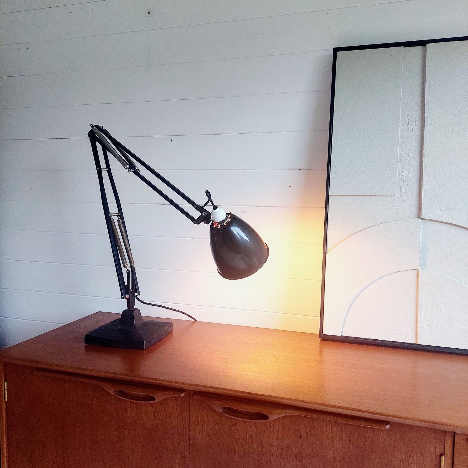 Vtg Mid Century Herbert Terry & Sons  Anglepoise 1209 Table Lamp Desk Lamp, 40s photo 325.0