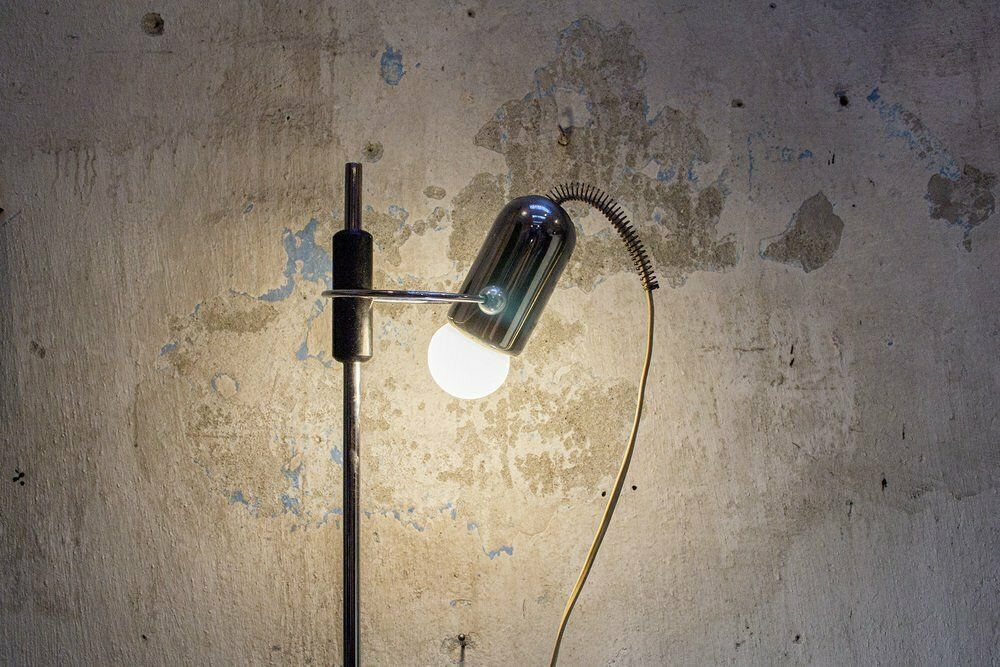 Steel Floor Lamp By Francesco Fois For Reggiani, Italy, 1960s photo Lighting