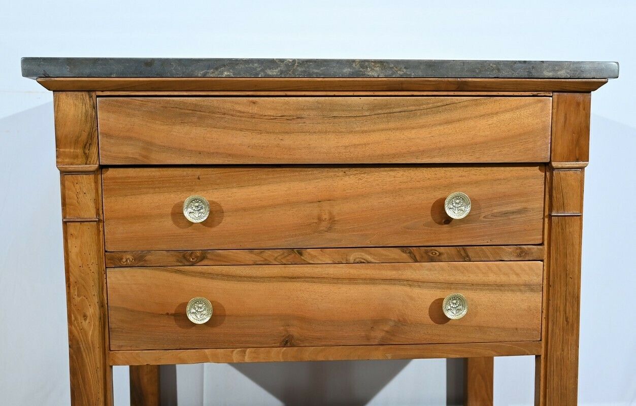 photo vintage Small Property Chest Of Drawers In Walnut, Directoire Period – Early 19th Century