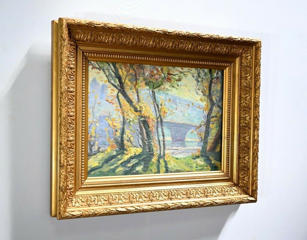 Oil Painting On Canvas – Late 19th Century photo furniture