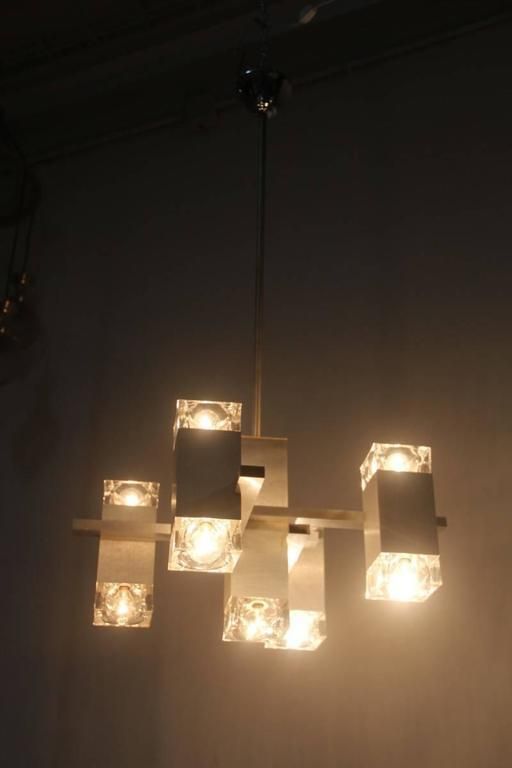 Sculpture Sciolari Chandelier Aluminum Design And Glass, 1970s photo furniture