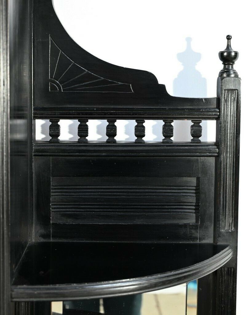 photo vinterior Entre Deux Furniture In Blackened Pear Wood, Napoleon III Style – Late 19th Century