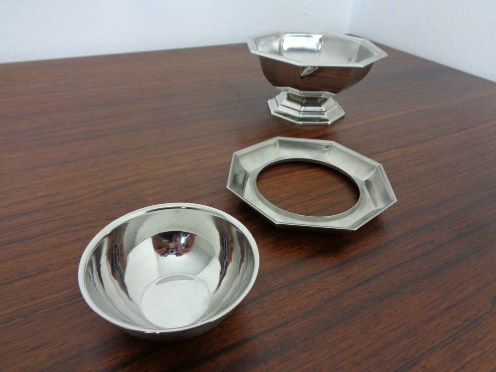 French Stainless Steel Caviar Bowl By Jean Couzon, 1970s photo buy