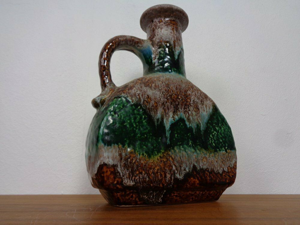 West German Glazed Ceramic Vase 603/25 From Dümler & Breiden, 1970s photo Home Decor