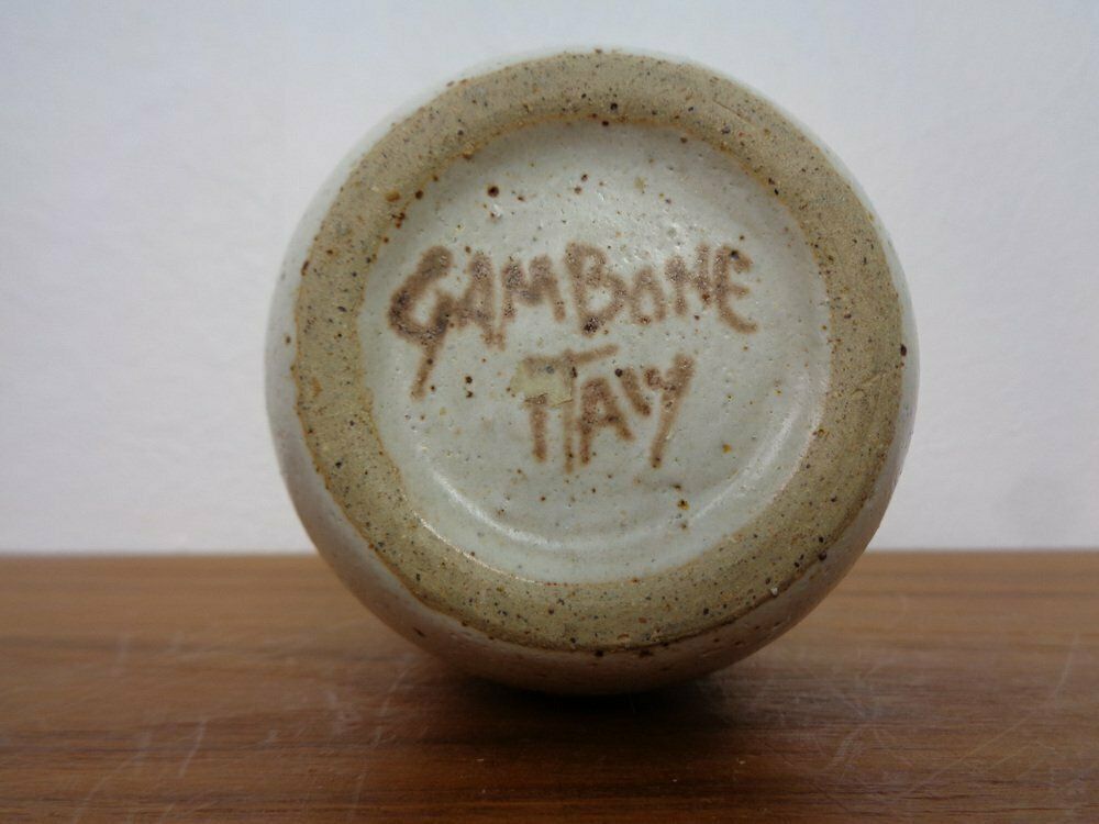 Minimalist Stoneware Vase By Bruno Gambone, Italy, 1970s photo vinterior