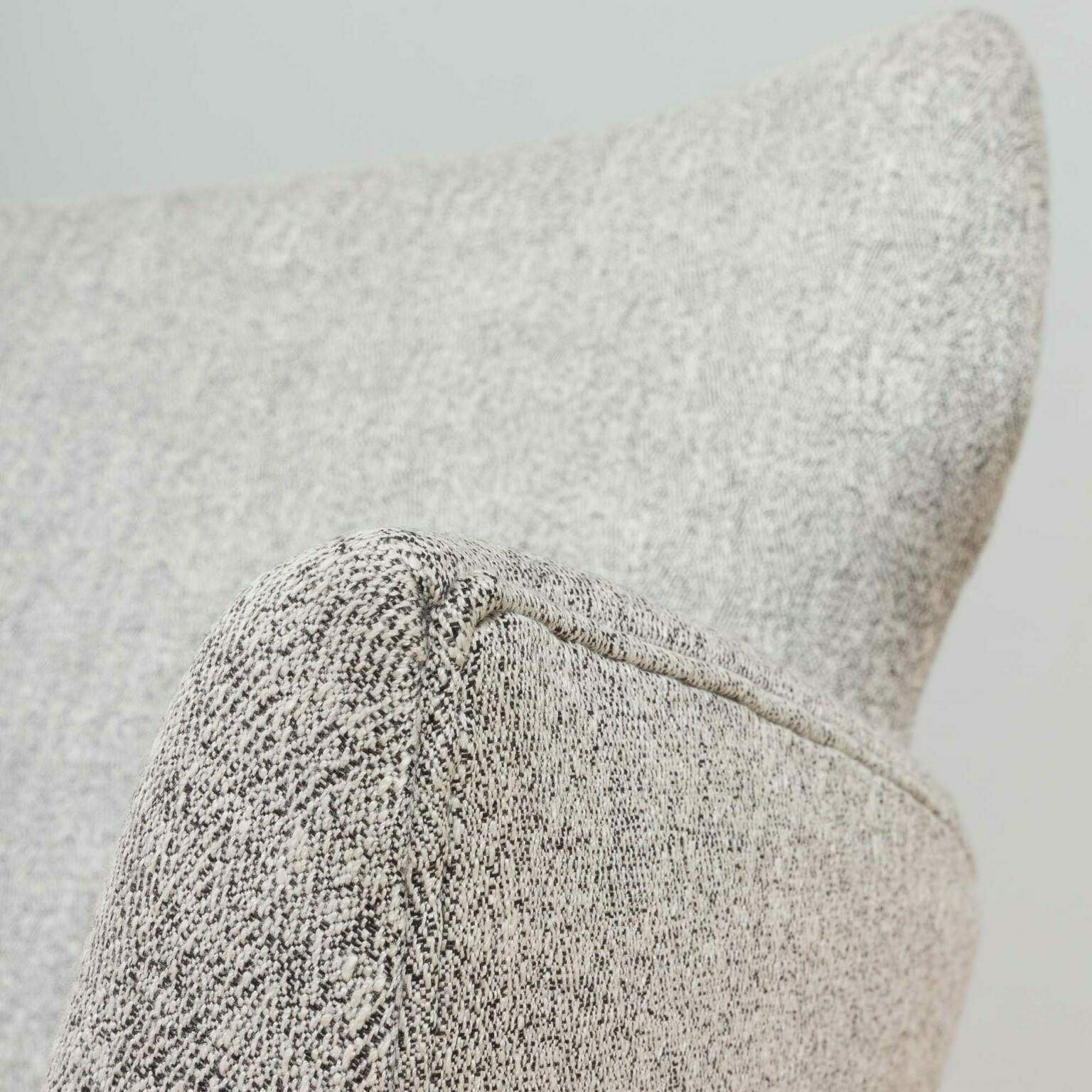 photo for sale Pair Of Reupholstered Italian Lounge Armchairs In Gio Ponti Style, 1950s