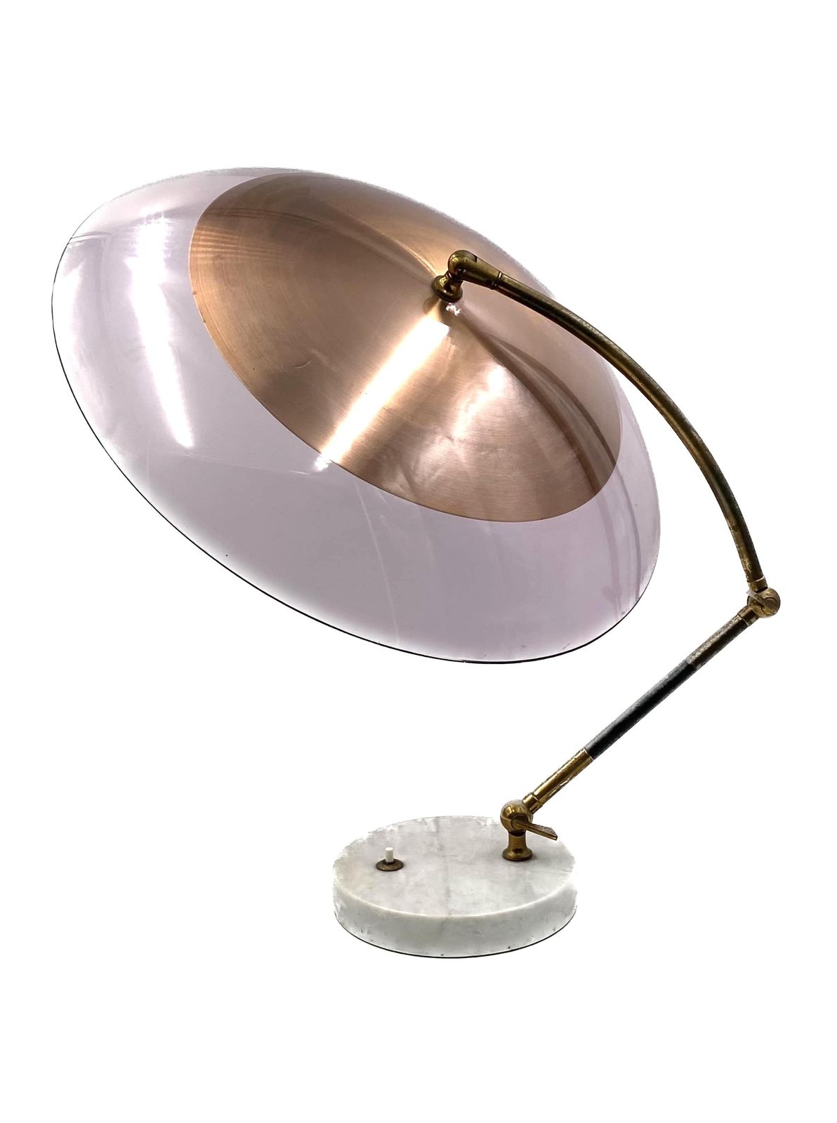Stilux, Mod. Orleans Dome Table Lamp, Stilux Milano Italy, 1955 photo for sale