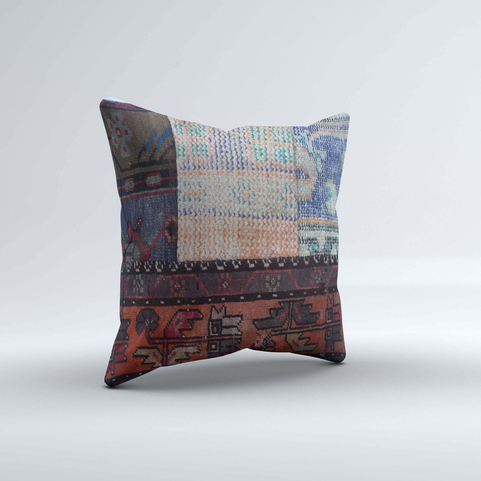 Carpet Cushion Cover, Pillow Case 50x50cm Turkish Kilim, Handmade 50542 photo furniture