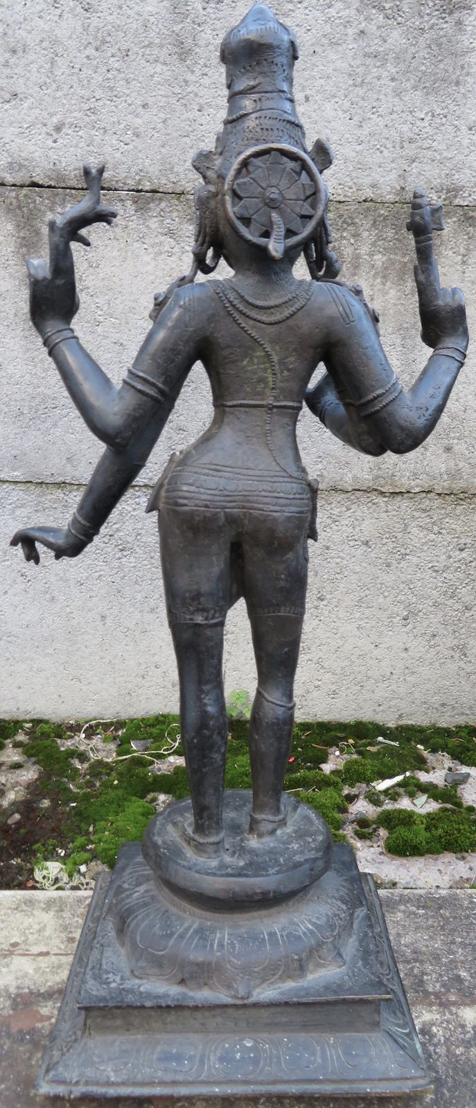 Antique South Indian Bronze Sculpture Of Standing Shiva. 18th/19th Century. 55cm High. photo 2950.0