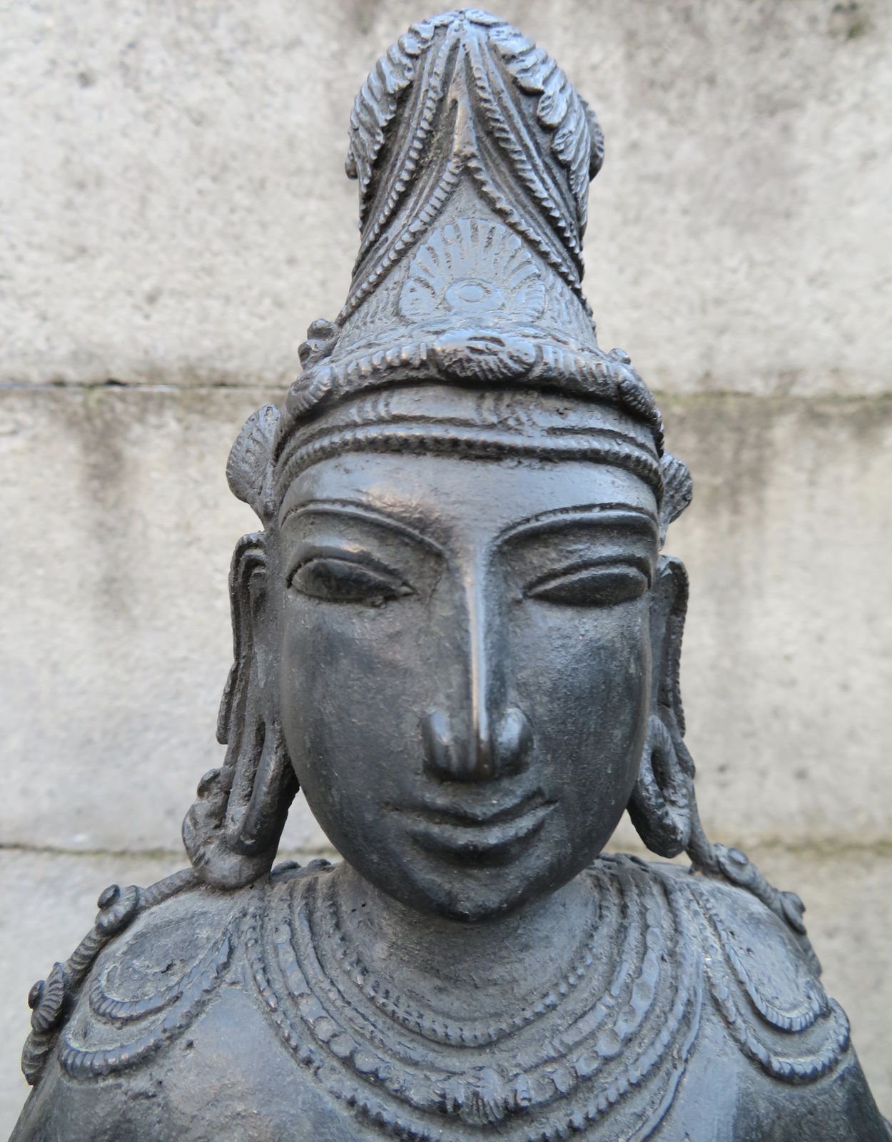 Antique South Indian Bronze Sculpture Of Standing Shiva. 18th/19th Century. 55cm High. photo vinterior