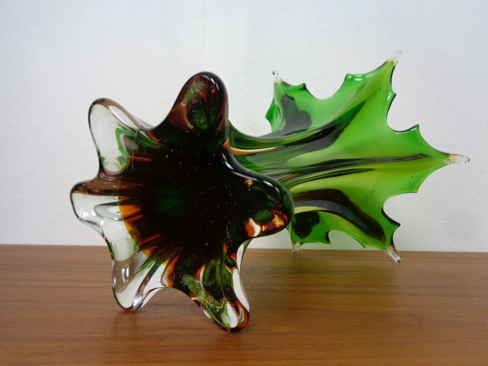 Murano Sommerso Glass Vase  1960s photo vintage