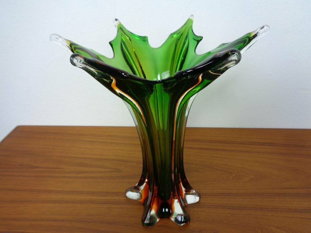 photo vinterior Murano Sommerso Glass Vase  1960s