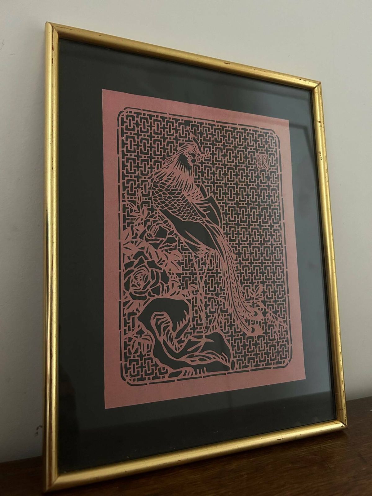 3 Bird Paintings In Vintage Chinese Cut Paper photo 174.0