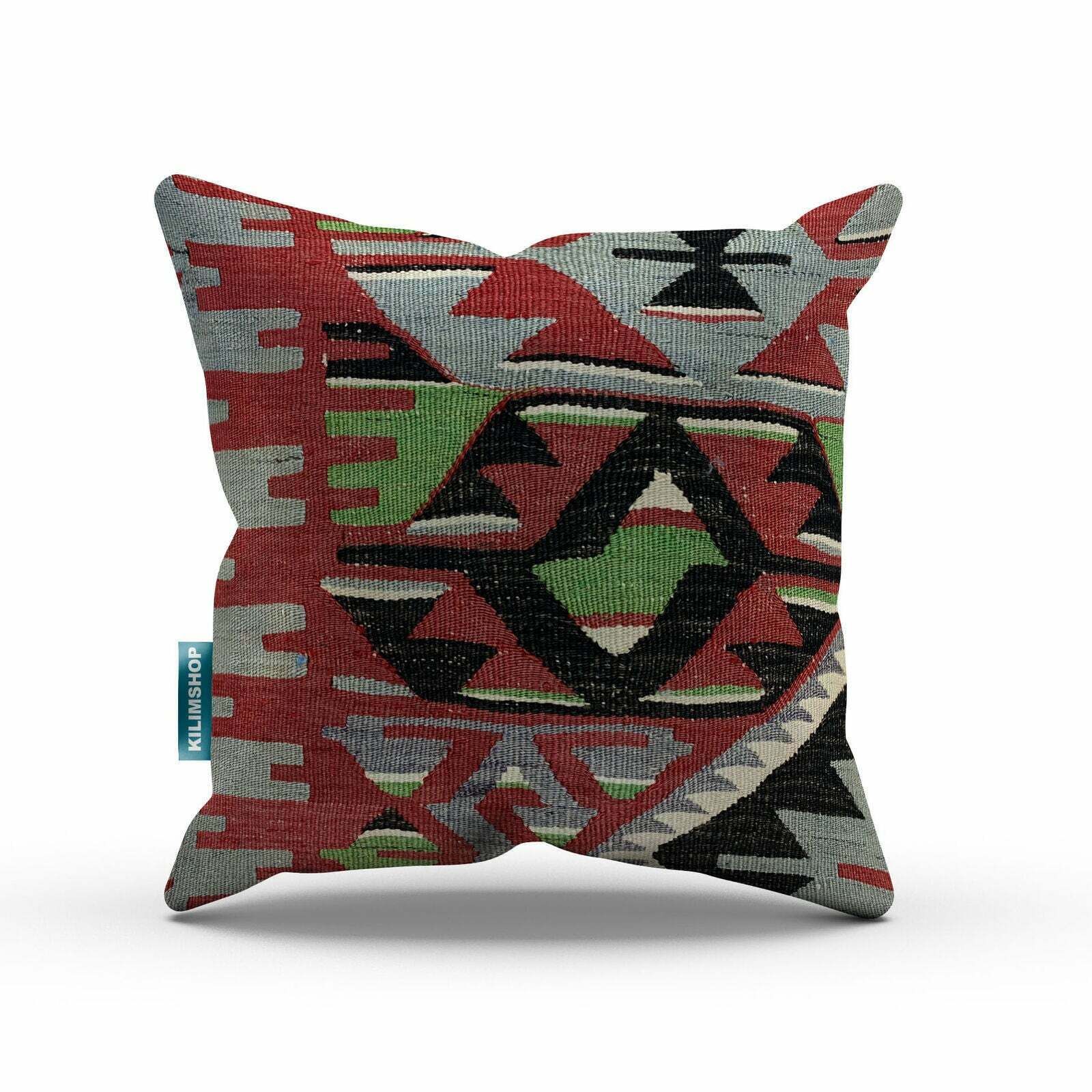 Turkish, Moroccan Kilim Cushion Cover, Kelim Pillow 50x50 Cm