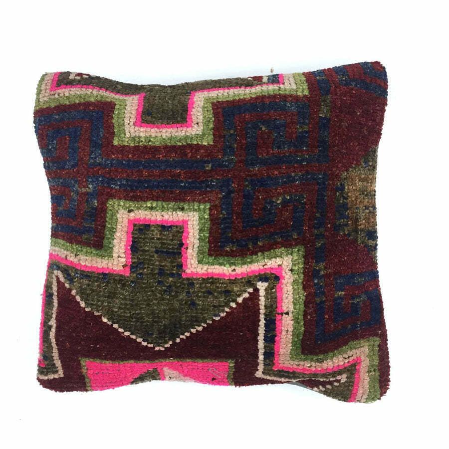 Vintage Carpet Cushion Cover Pillow Turkish 50108