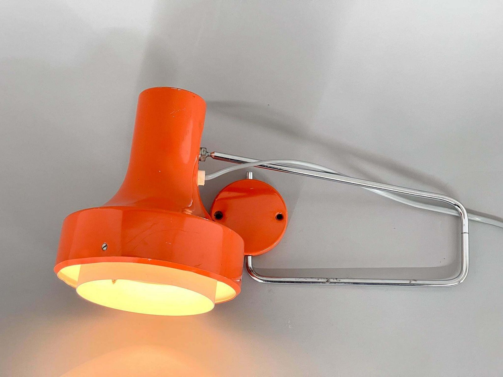 245.0 Mid Century Wall Lamp Designed By Josef Hurka For Napako, 1970s photo