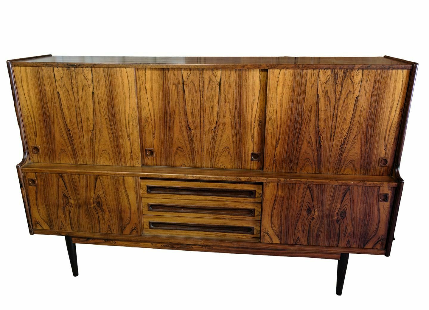 High Sideboard By Johannes Andersen For Skaaning Furniture Factory From 1960s