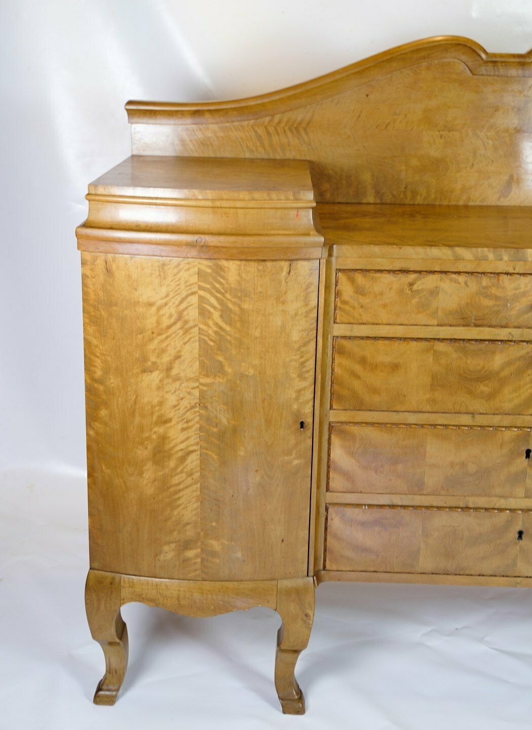 Sideboard In Birch With Original Key From 1920s photo for sale