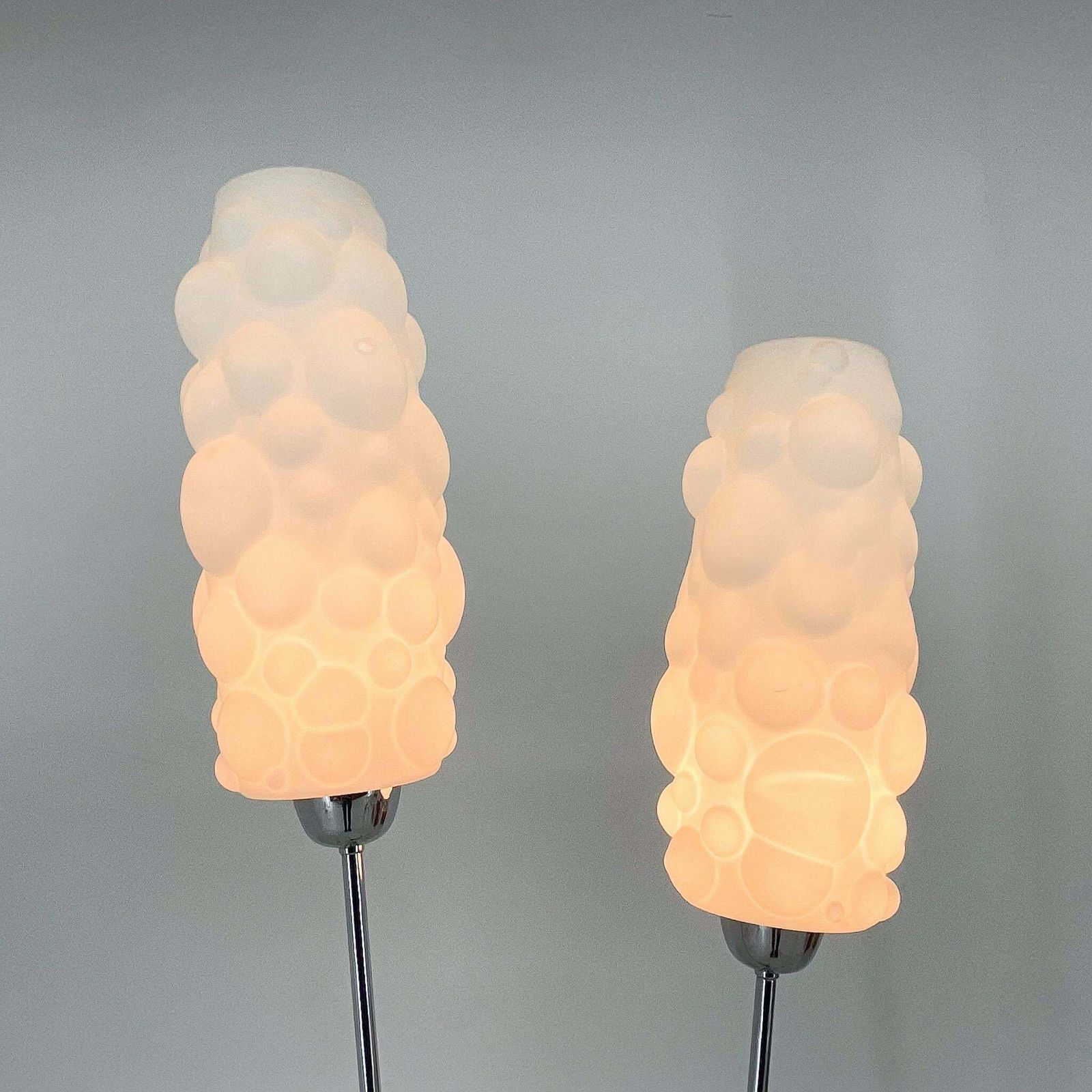 1970s Chrome & Wood Floor Lamp, Restored , Czechoslovakia photo vinterior