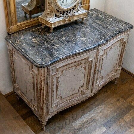 Louis Seize Sideboard With Marble Top, Late 18th Century   Save Requests Print photo buy