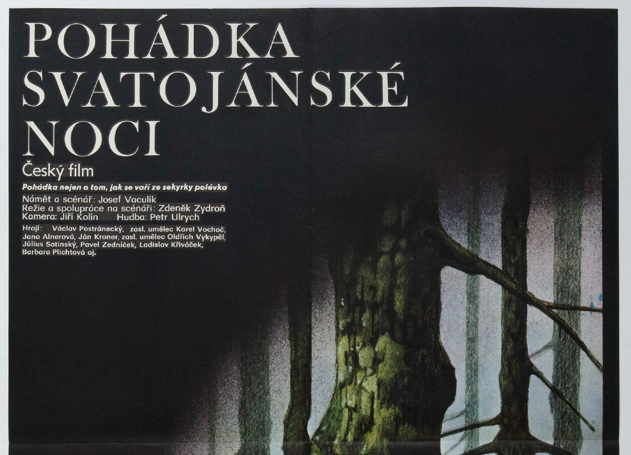 Original Film Poster, A Midsummer Night’s Story, Zdeněk Vlach, 1982, Genuine Czech Vintage Print photo buy