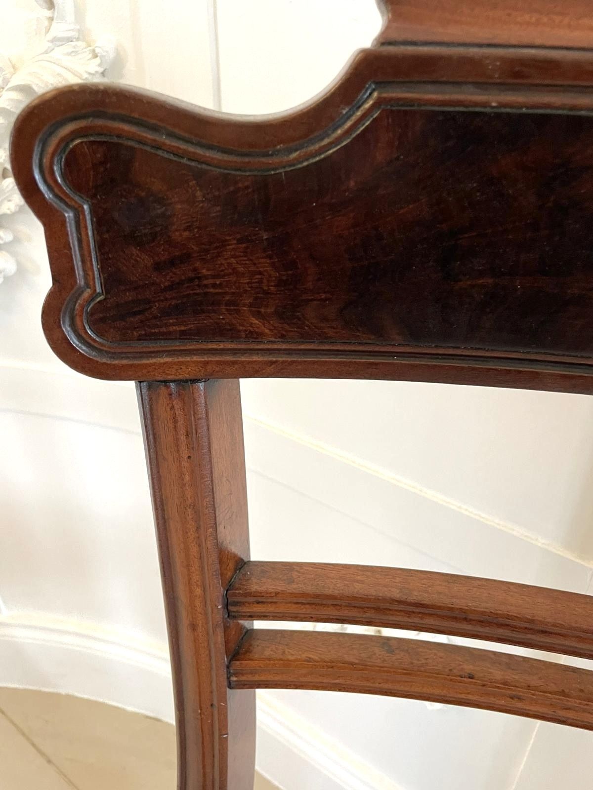 2195.0 Quality Set Of Four Antique Mahogany Dining Chairs photo