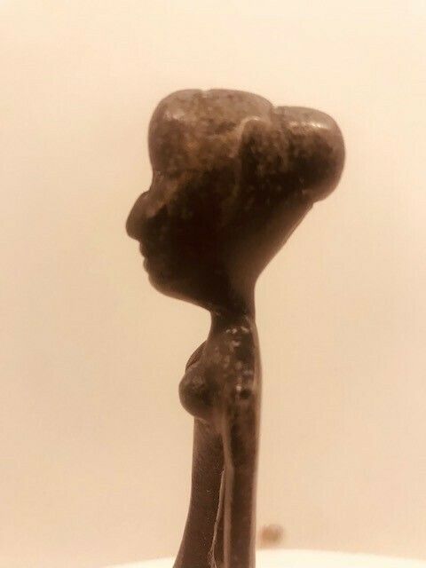 A Metal Statuette Of An African Woman In The Style Of Alberto Giacometti photo Home Decor