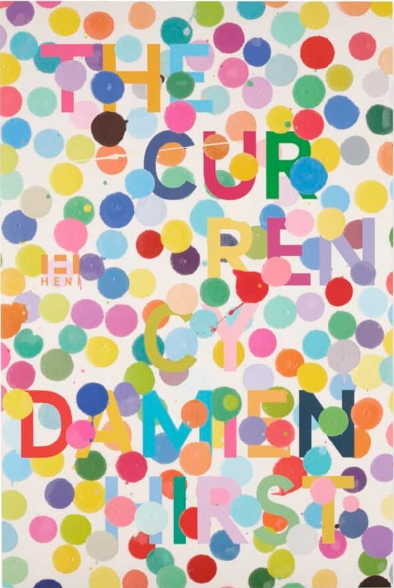 Damien Hirst   The Currency   Purple   Original Exhibition Poster