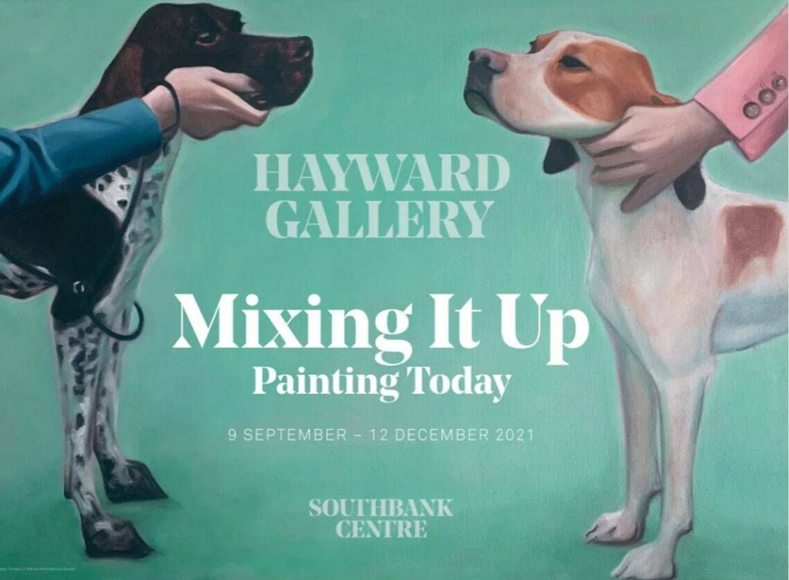 Original Lydia Blakeley Exhibition Poster   Mixing It Up   Best In Show Dogs Museum Print Authentic