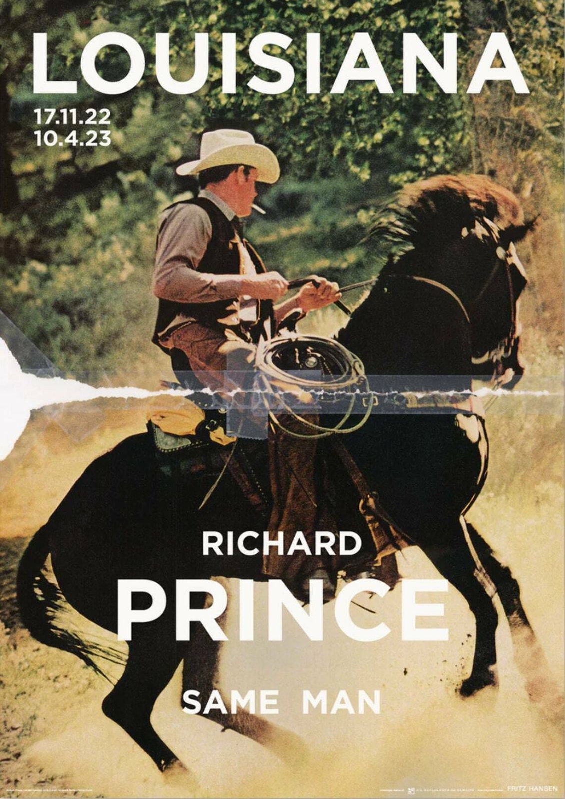 Richard Prince   Original Exhibition Poster   Cowboy   Museum Print Pop Art Marlborough Appropriated
