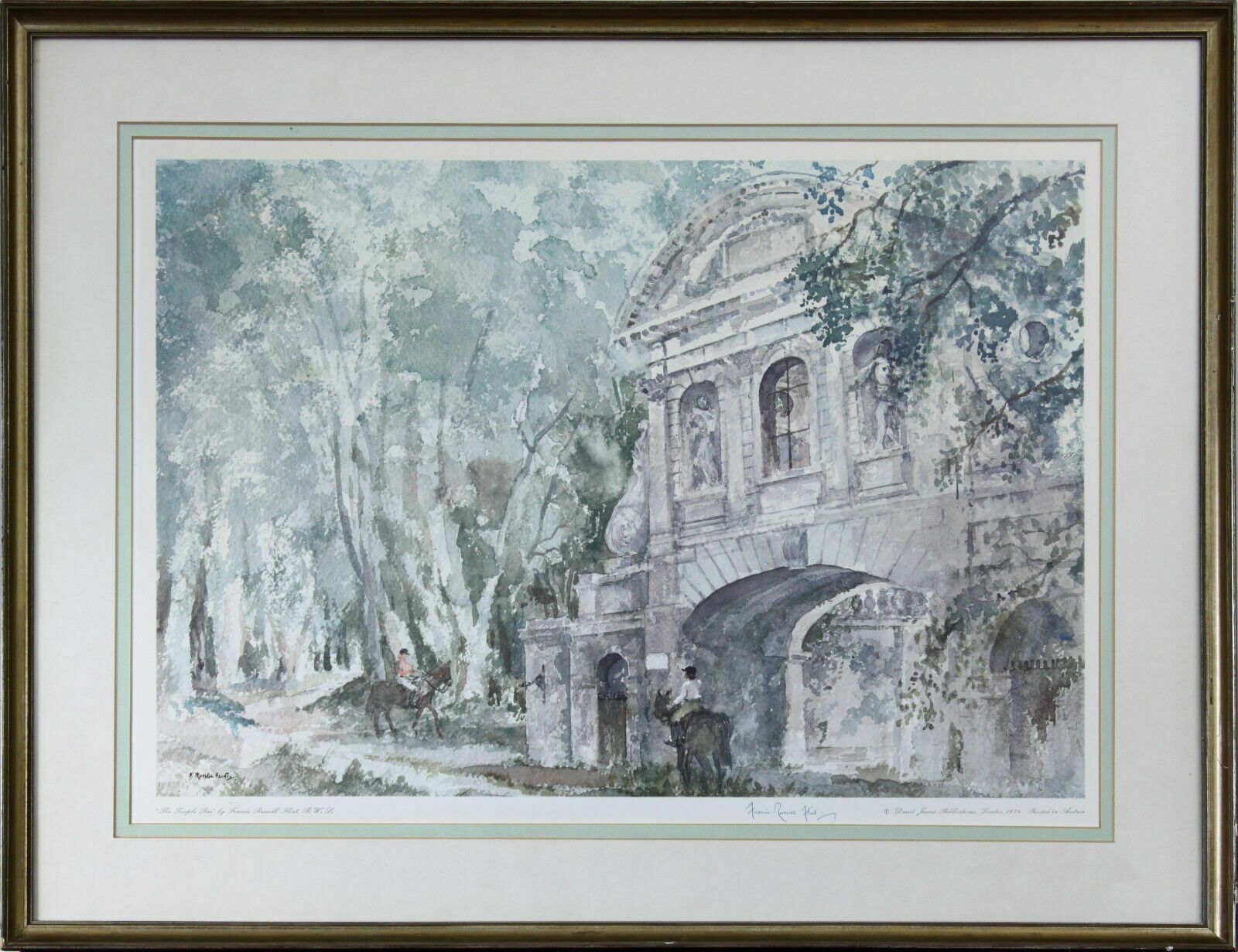 Print By Francis Russell Flint. Titled "The Temple Bar"