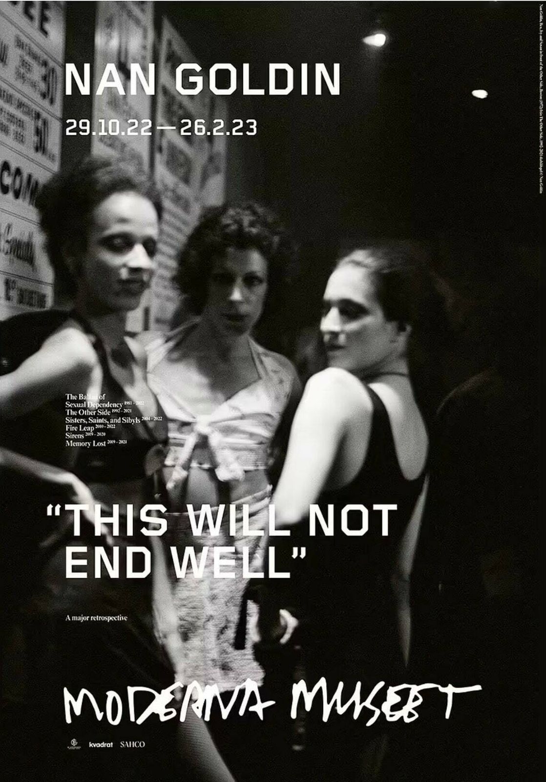 Original Nan Goldin Exhibition Poster   Bea, Ivy And Susan   Boston   Stunning Museum Print   Photography Lgbtq Drag