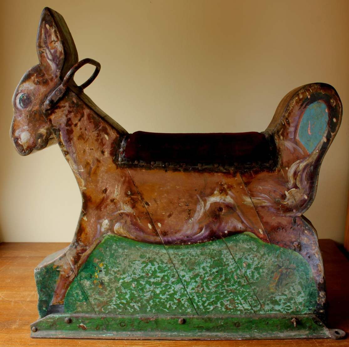 Fairground Carousel Ride. Cox Family Noah's Ark Showground Donkey. C1930. photo Home Decor