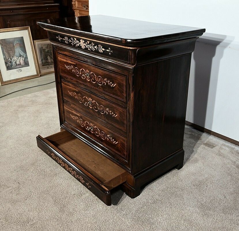 Small Commode Marquetry, Charles X Period – Early 19th Century photo buy